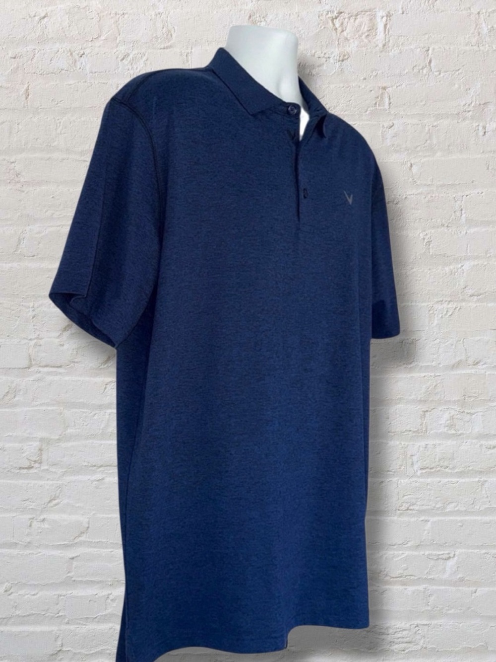 Callaway Opti-Dri Golf Polo Shirt Men’s Size Large Navy Blue Performance Stretch